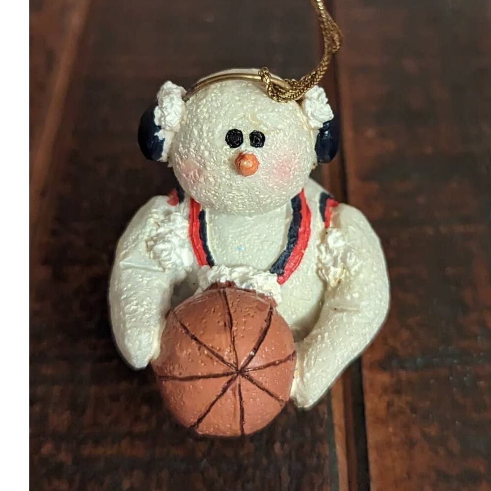 Encore Christmas Basketball/Snowman Ornament